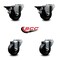 Service Caster 3'' Phenolic Wheel Swivel Bolt Hole Caster Set with 2 Posi Lock Brakes, 4PK SCC-BH20S314-PHS-PLB-2-S-2 - alternate 3
